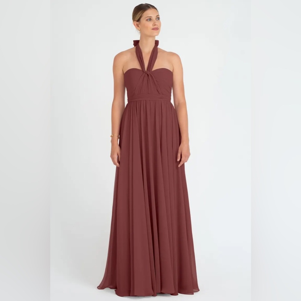 NEW - JENNY YOO - MIRA CONVERTIBLE DRESS - CINNAMON ROSE - SIZE 12